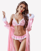 Lace Bra and Panty Sets 2 Piece Sheer Outfits